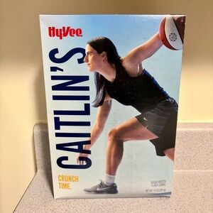 Caitlin’s Crunch Time Caitlin Clark Hy-Vee Cereal - New Sealed